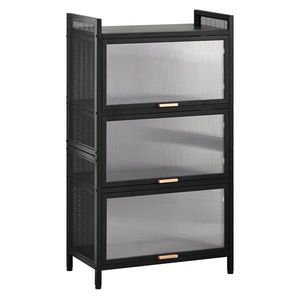 Armadio Dispensa Multifunzionale a 4 Ripiani con Porta Pane e Porta Microonde per Uso in Soggiorno - Product Image 2