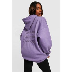 Vente en gros de sweats à capuche pour femmes de haute qualité, coupe courte, délavés à l'acide, avec impression en relief et broderie, collection printemps, logo, coupe oversize, 100% coton - Product Image 2