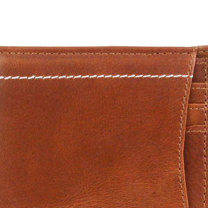 Carteras de Cuero Unisex Elegantes y Genuinas con Diseño de Puntos y Bordado, Bolsa de Viaje Personalizada de Alta Calidad para Tarjetas de Crédito - Product Image 2