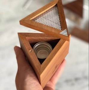 Premium APEX FASHION ART Wooden Pine Incense <b>Burner</b> Hand-Made Mesh Lid Religious Eco-Friendly 100% Natural All-Season Use - Product Image 1