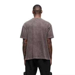 เสื้อยืดโอเวอร์ไซส์แบบฟอกสี 100% ผ้าฝ้าย วินเทจ ลุคสตรีทแวร์ คอกลม แขนสั้น สำหรับผู้ชาย เสื้อฟอกสี - Product Image 5