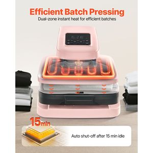 Pressa a Caldo Automatica 15x15 Pollici con Display Digitale Rapido, Pressa per Magliette con Pressione Regolabile, Rilascio Automatico, Apertura Automatica - Product Image 6