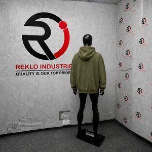 Sweat à capuche zippé oversize Olive pour homme, style streetwear, avec imprimé graphique 'Wanted', épaules tombantes, fermeture éclair intégrale, décontracté, en promotion - Product Image 4