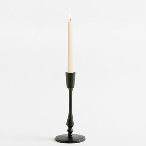 Hot-Sale Matte Black Iron <b>Casted</b> Candle Stick Holders For Christmas Decoration Set of 3 Pieces - Product Image 4