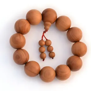 Perles de bois de santal pur Riddhi Siddhi, bois aromatique naturel, bijoux faits à la main, bracelets de guérison, accessoires de yoga, Rajasthan - Product Image 2