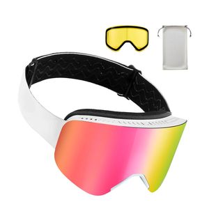 Occhiali da Sci Magnetici Rosa con Lenti Cilindriche Rivestite Revo, Antiappannamento, Montatura in TPU, per Uomo, Donna e Ragazzi, Senza Montatura - Product Image 1