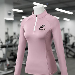 En stock, chemise de compression à manches longues pour homme, respirante et à séchage rapide, imprimé uni en méthode numérique, fabriquée au Pakistan - Product Image 1