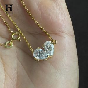 Elegant Pear-Cut Diamond Cluster <b>Pendant</b> Necklace in <b>Solid</b> <b>Gold</b> – Fine Jewelry by Heerak Diamonds - Product Image 1