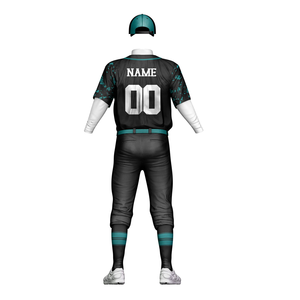 Uniforme de Béisbol para Hombre, Diseño de Camuflaje Negro, Colores Personalizados, 100% Poliéster Antibacterial, Logotipo Personalizado - Product Image 4