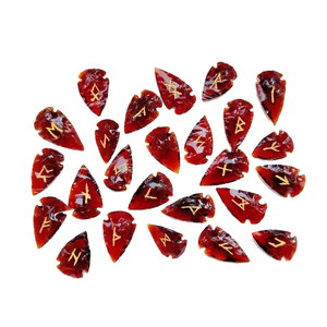 High quality red obsidian rune <b>set</b> <b>Crystal</b> Rune Wicca Energy natural stone for Divination and Intuition Meditation Protection - Product Image 1