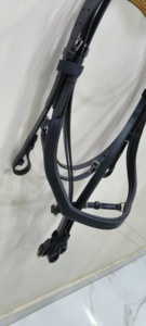 Brida de caballo de cuero ajustable Brida de caballo de cuero genuino al por mayor para la venta Brida de caballo hecha en fábrica - Product Image 5