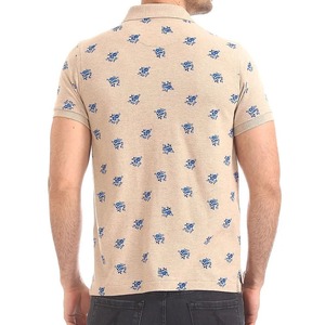 Chemise de golf personnalisée pour homme, imprimée numériquement à motifs floraux, respirante, à manches courtes, en coton, pour tenue décontractée et sportive, vente en gros OEM - Product Image 2