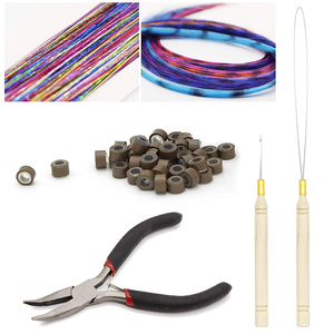 Nouvel ensemble d'outils de salon professionnels en acier inoxydable, design personnalisé, pince à micro-anneaux, perles, extensions de cheveux - Product Image 6