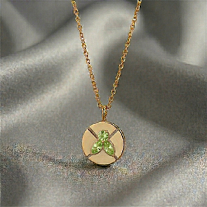 Wholesale Clear Crystal Gemstone Pendant Necklace 18K Gold Plated Round Faceted Charm Handmade Jewelry Women Bulk Supply - Product Image 3