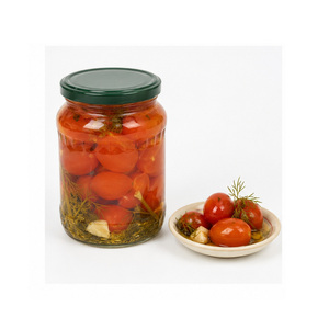 Tomate entero en conserva hecho en Vietnam, certificado ISO, el más vendido, a precio competitivo, delicioso, envasado en frasco de vidrio. - Product Image 1