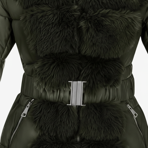 Chaqueta de Invierno Acolchada para Mujer, Personalizada, Brillante, Tejida, Transpirable, con Opción de Frente de Nailon, Resistente al Viento/Al Agua/Térmica - Product Image 6