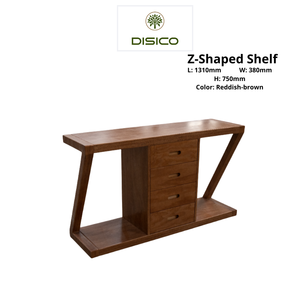 Z-Shaped Tiered <b>Shelf</b> American Pine Plywood Modern Casual Design Living Room Furniture Bookcase with Smooth Edge - Product Image 2