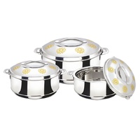 Chauffe-aliments isolé en acier inoxydable de qualité alimentaire, Pot chaud Glamour, offre spéciale