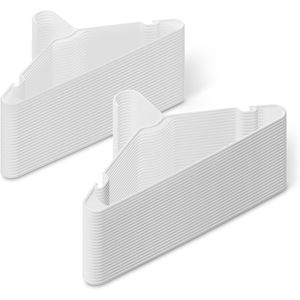 Organizzatore per Armadio Resistente, Salvaspazio, Appendiabiti in Plastica Bianca per Adulti, Confezione da 50 per Camicie e Giacche - Product Image 1