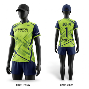 เสื้อสควอชแบบซับลิเมชั่นสั่งทำพิเศษ 180 GSM ผ้าโพลีเอสเตอร์อินเตอร์ล็อค สีน้ำเงินกรมท่า แถบข้างสำหรับทีม พร้อมโลโก้แบบรีดร้อน - Product Image 4