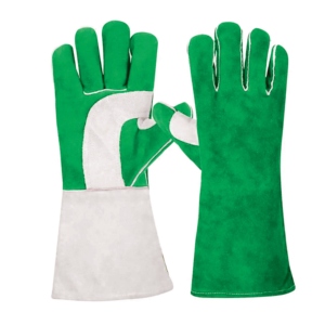 Gants de sécurité industriels robustes en cuir de vachette renforcé, longs gants de soudage résistants à la chaleur, protection des mains - Product Image 6