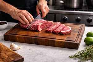 Natural Acacia Wood Eco-Friendly Mini Cutting <b>Board</b> Handle Kitchen <b>Tool</b> Meat Bread Vegetables Charcuterie Chopping Block - Product Image 2