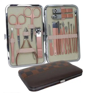 Professional Stainless Steel Lightweight 18 Piece <b>Nail</b> Clipper Kit Manicure Classic Design Single - Product Image 1