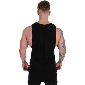 Wholesale Men Gym Tank <b>Top</b> Muscle Gym Singlet Vest Bodybuilding Fitness Workout Training Shirt Custom Gym Stringer Vest for Men - Product Image 6