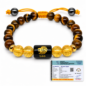 Bracelet en cristal du zodiaque Lion, perles de qualité supérieure de 8 mm, motif Lion gravé au laser, tendance de la mode, souvenir, cadeau - Product Image 2