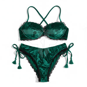Conjunto de Bikini de Dos Piezas para Mujer, Diseño Animal, Color Sólido, Logotipo Frontal, Poliéster/Algodón, Secado Rápido, Transpirable, Ropa de Playa de Verano, Venta Caliente OEM - Product Image 3