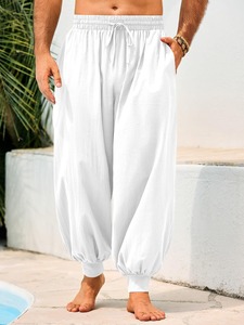Pantalons baggy à la mode pour hommes, coupe large, en coton, vêtements streetwear - Product Image 4