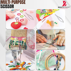 Tijeras de Precisión para Cejas y Pestañas, Portátiles, Antideslizantes, de Acero Inoxidable, de 4.7 Pulgadas, para Dar Forma y Recortar - Product Image 6