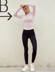 Camiseta de Yoga para Mujer INDEX, Azul, Media Cremallera, Manga Larga, Ajuste Ceñido, Transpirable, Spandex/Poliéster, Ropa Deportiva, Diseño Sin Costuras, Color Sólido - Product Image 3
