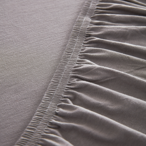 Trendy Queen Size Bed <b>Sheets</b> Set 300 Thread Count Bamboo Fabric for <b>Flat</b> <b>Fitted</b> <b>Sheet</b> Sets - Product Image 4