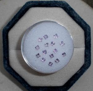 12 Gemas Naturales de Amatista Cuadradas Sueltas y Facetadas de 2mm Cada Una, Certificadas por Terceros, Verdes, para la Elaboración de Joyería - Product Image 2
