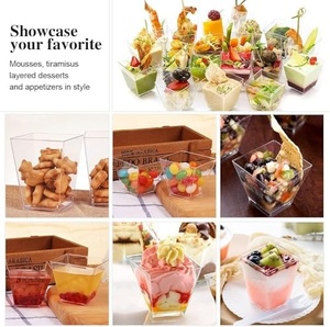 Vintage Style Mini <b>Clear</b> 125ml Plastic Dessert <b>Containers</b> for Cakes and Parfaits Cups for Cold Desserts and Snacks Events 2026 - Product Image 2