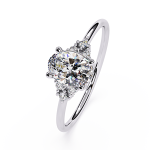Discover Beauty Ethical Luxury Handcrafted 10K Gold Brilliant Lab Diamond IGI Certified Trendy Daily Unisex <b>Ring</b> Made Be - Product Image 2