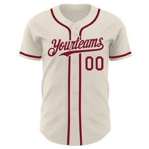 Camiseta de Béisbol de Alta Calidad para Hombre y Mujer, Impresión por Transferencia de Calor, Transpirable, 100% Poliéster, Talla Grande, Nombre del Equipo Personalizado - Product Image 2