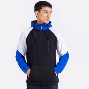 Sweat à capuche unisexe surdimensionné 100 % coton tissé anti-boulochage, streetwear, manches longues, pull-over, automne-hiver, motif uni, pour homme - Product Image 1