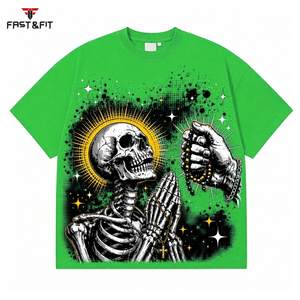T-shirts pour hommes de dernière génération, de bonne qualité, à manches courtes, pour l'entraînement, respirants, imprimés, 100% coton, séchage rapide, écologiques - Product Image 5