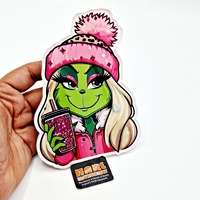 HARL - Nuevas Cajas de Pestañas con Diseño Navideño del Grinch, Placas Magnéticas Acrílicas Resistentes, Suministros para Extensiones de Pestañas