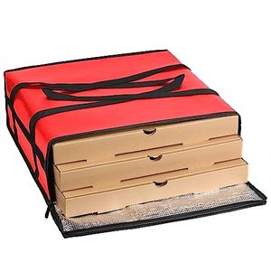 Sac isotherme réutilisable pour courses, livraison de repas, pique-nique, grand format, rouge, promotionnel, pour emballage de bière, sac isotherme pour courses - Product Image 3