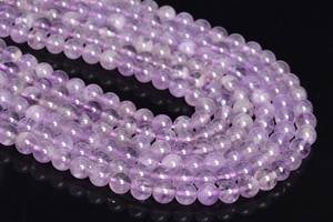 Cuentas de Amatista Translúcida, Cuentas Sueltas Redondas de Piedras Preciosas Naturales Genuinas de Brasil, 15 Pulgadas, Venta al por Mayor - Product Image 6