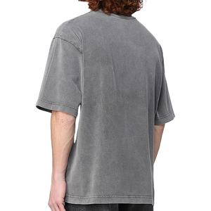 T-shirts pour hommes T-shirt d'été en coton T-shirt tendance surdimensionné Couleur unie T-shirt coupe régulière T-shirt à la mode pour hommes - Product Image 2