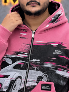Sudadera con capucha unisex personalizada con cremallera completa y estampado, de forro polar grueso, estilo urbano, con logotipo personalizado, OEM, al por mayor, ropa casual - Product Image 6