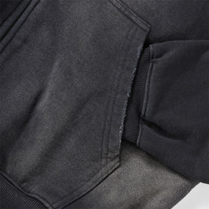 Sudadera con Capucha Negra para Hombre, con Cierre, de Felpa Francesa, Algodón, Estilo Urbano, con Estampado del Logotipo de Art & Studios, para Otoño - Product Image 3