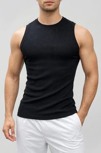 Camiseta Deportiva de Algodón Acanalado para Hombre, Sin Mangas, Sin Costuras, Ropa Deportiva, Material Peinado Anillado, Venta al por Mayor India - Product Image 5