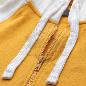 Wholesale Women Winter Knitted <b>Cropped</b> Hoodie Oversized <b>Zip</b> Fashion Hoodies Front Logo Heavyweight 100% Cotton OEM Manufacturer - Product Image 3