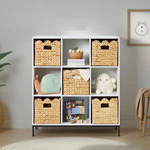 Decorative Handwoven Water Hyacinth Storage <b>Basket</b> With Scalloped Edge Rustic Natural Fiber <b>Basket</b> Handmade Organizer <b>Basket</b> - Product Image 6