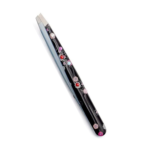 Pinzas para Cejas Inclinadas, Cuadradas y Puntiagudas con Tijeras de Resorte, Color Dorado Plasma, Juego de Pinzas Cosméticas para Cejas con Logotipo Personalizado - Product Image 4